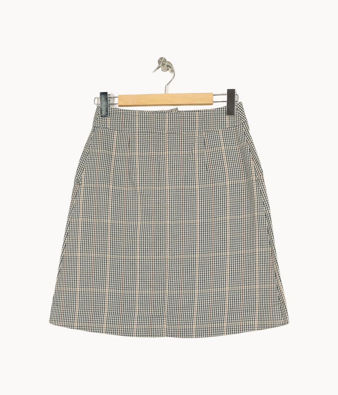 Jupe Courte Bleu et Beige - Taille S/36 de la marque Ines de la Fressange Paris | PARAD67933 - Vendu par Paradigme - Image 4