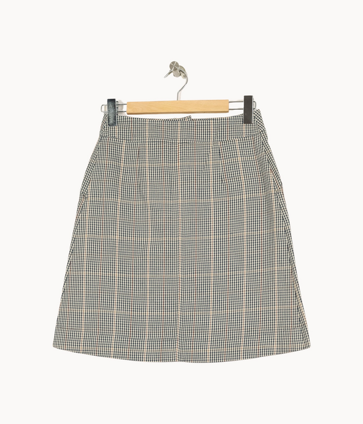Jupe Courte Bleu et Beige - Taille S/36 de la marque Ines de la Fressange Paris | PARAD67933 - Vendu par Paradigme - Image 4