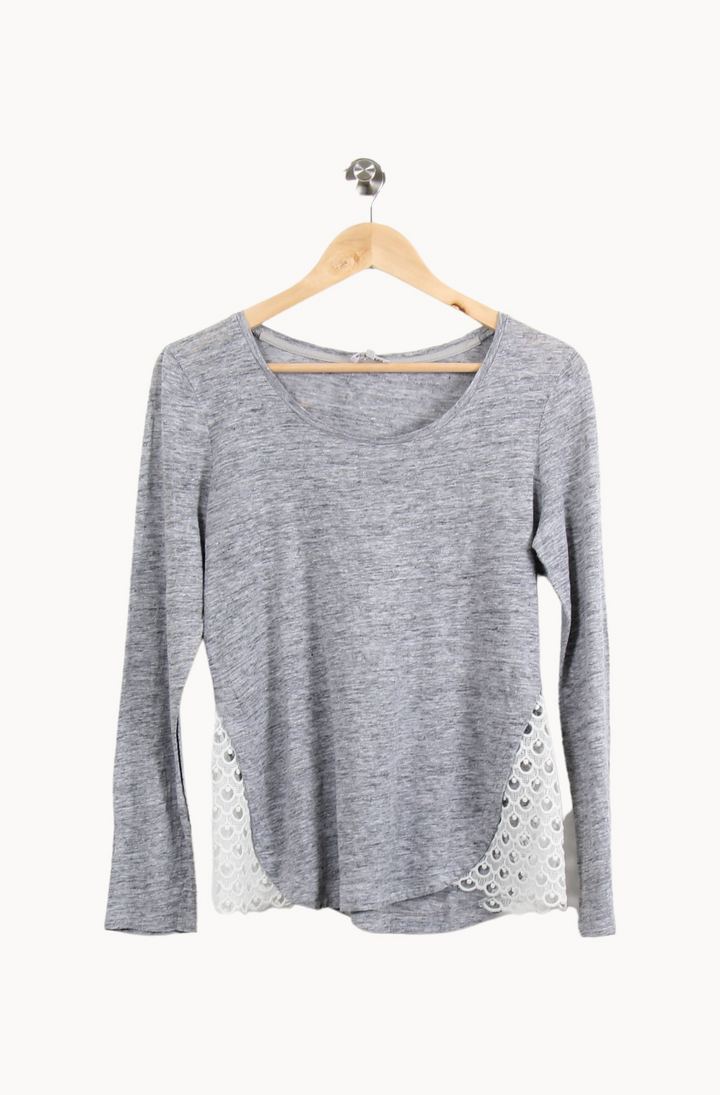 Tunique Grise et Blanche - Taille L/40 de la marque Claudie Pierlot | PARAD64192 - Vendu par Paradigme - Image 2