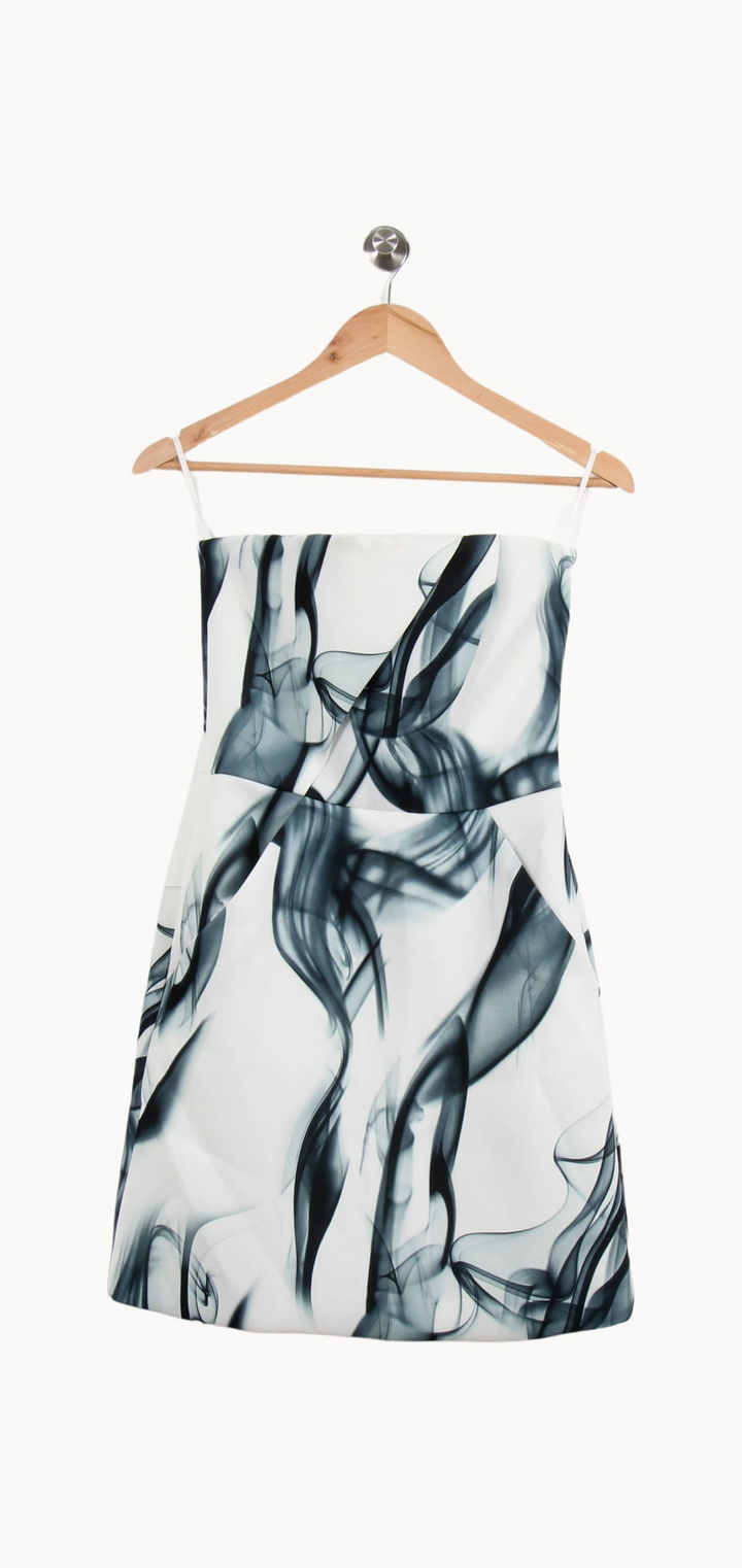 Robe Courte Blanche et Noire - Taille S/36 de la marque Maje | PARAD51321 - Vendu par Paradigme - Image 2