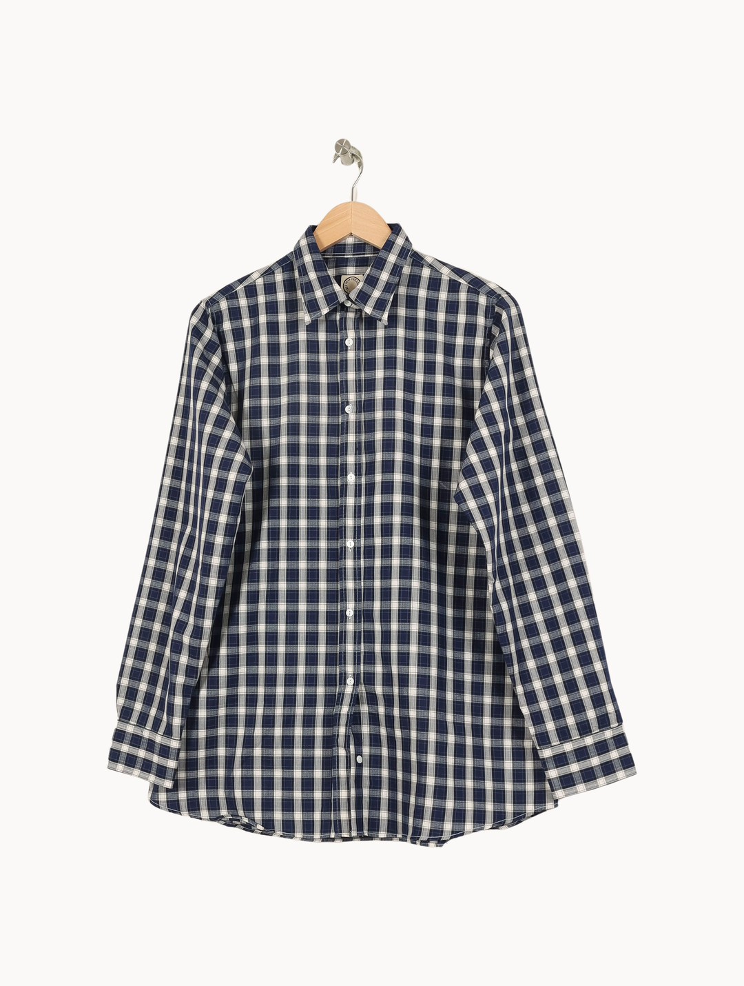 Chemise à Carreaux Bleue et Blanche - Taille XXL/44 de la marque Ines de la Fressange Paris | PARAD67908 - Vendu par Paradigme - Image 2