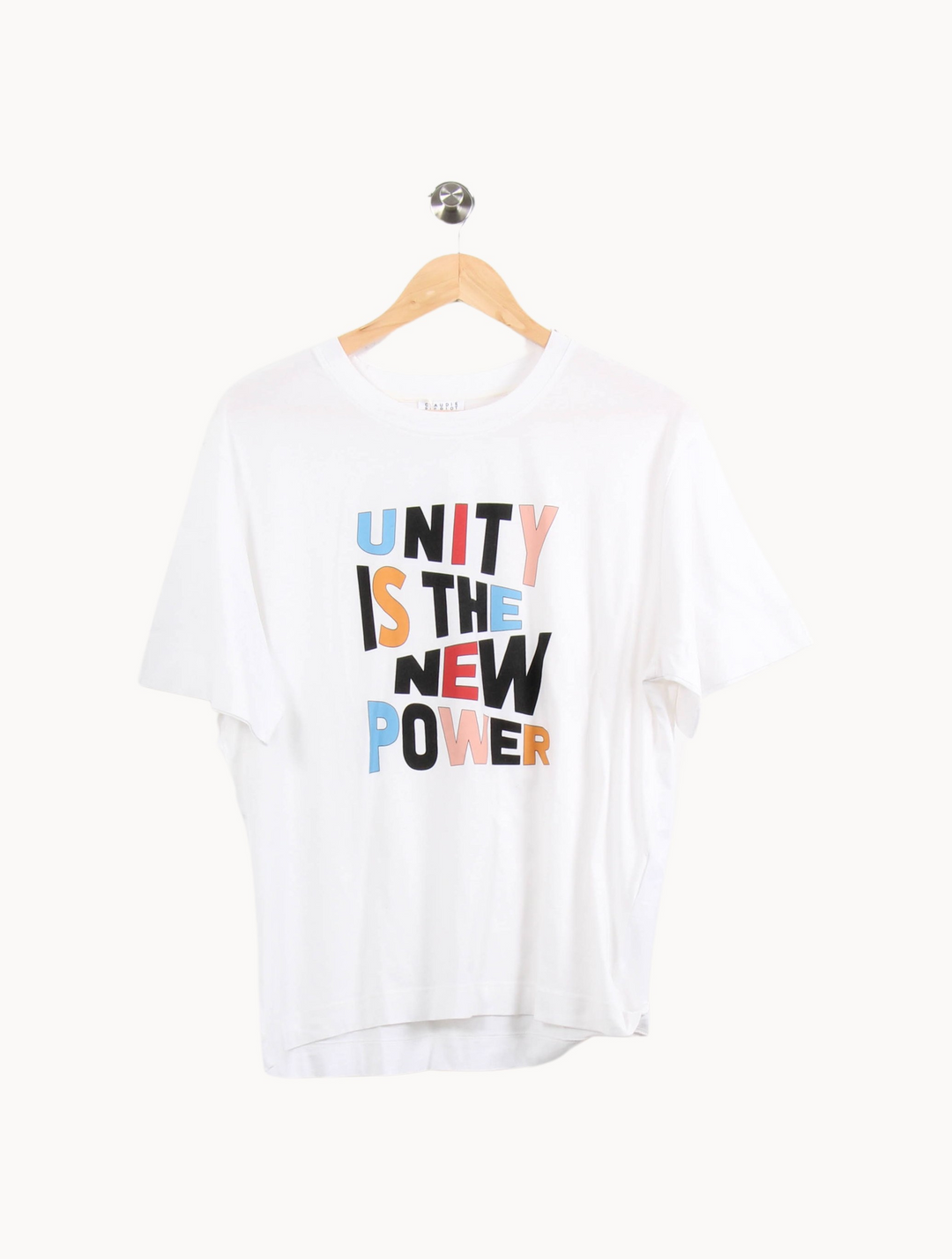 Tee-shirt Blanc - Taille L/40 de la marque Claudie Pierlot | PARAD64179 - Vendu par Paradigme - Image 2