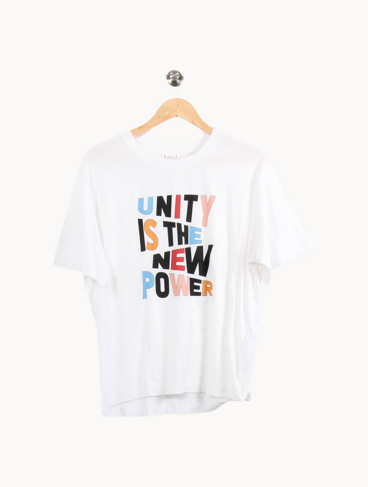 Tee-shirt Blanc - Taille L/40 de la marque Claudie Pierlot | PARAD64179 - Vendu par Paradigme - Image 2