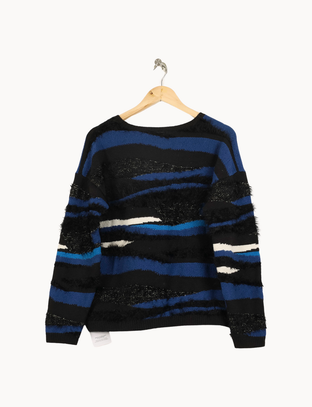 Pull Noir Bleu et Blanc - Taille XL/42 de la marque One Step | PARAD69428 - Vendu par Paradigme - Image 4