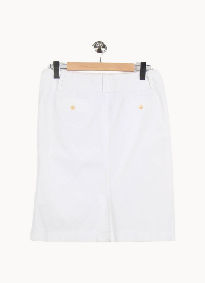 Jupe Droite Blanche - Taille L/40 de la marque Gerard Darel | RVLI1127 - Vendu par Paradigme - Image 4
