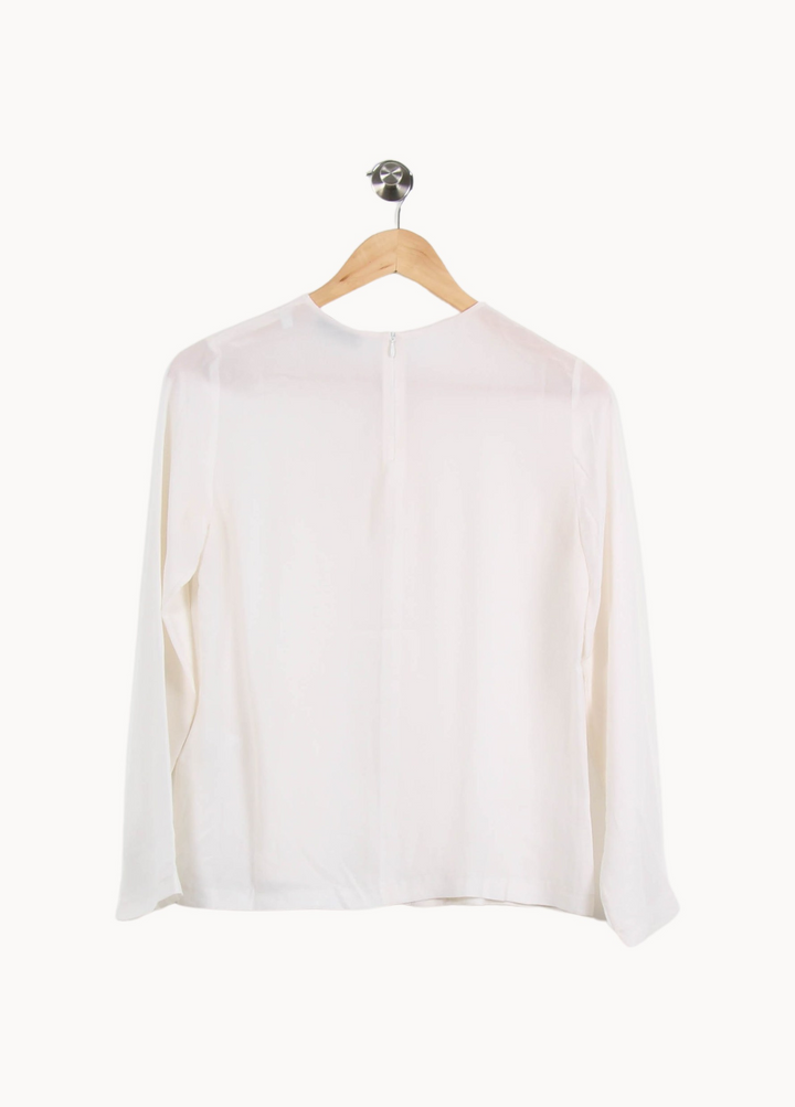 Blouse Beige - Taille S/36 de la marque Sandro | PARAD66881 - Vendu par Paradigme - Image 4