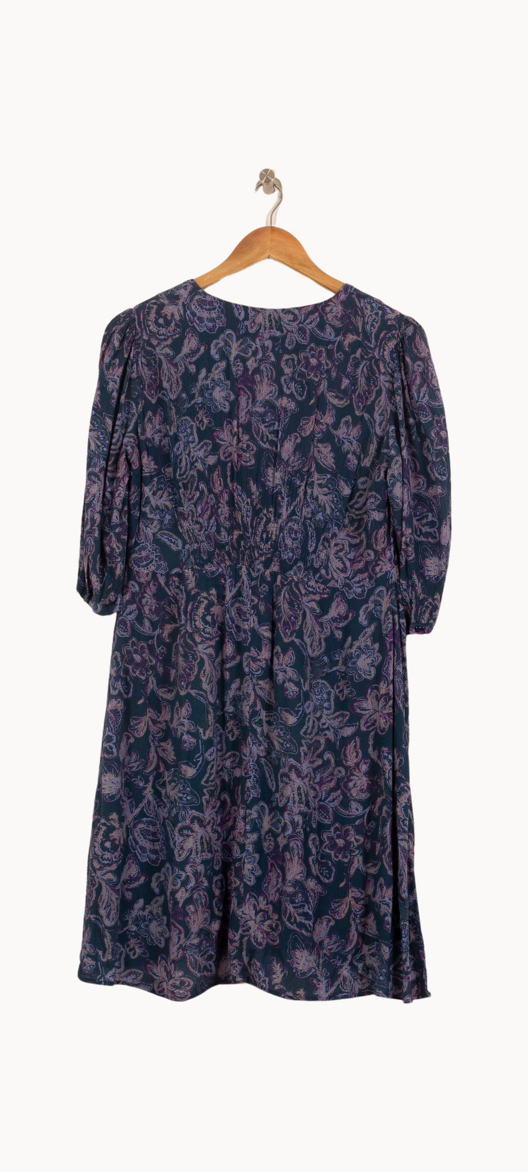 Robe Fleurie Bleue - Taille M/38 de la marque Maison 123 | PARAD53214 - Vendu par Paradigme - Image 4