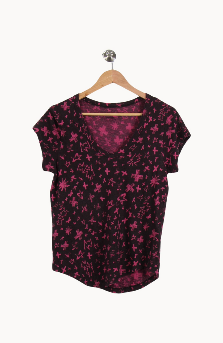 Tee-shirt Noir et Rose - Taille XS/34 de la marque Zadig&Voltaire | PARAD67102 - Vendu par Paradigme - Image 2