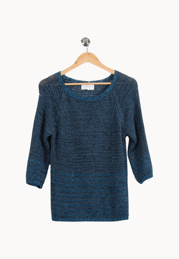 Pull Bleu - Taille M/38 de la marque Sud express | PARAD65153 - Vendu par Paradigme - Image 2