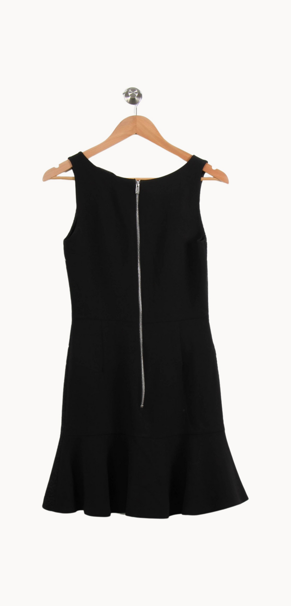 Robe Droite Noire - Taille S/36 de la marque Sandro | PARAD64319 - Vendu par Paradigme - Image 4