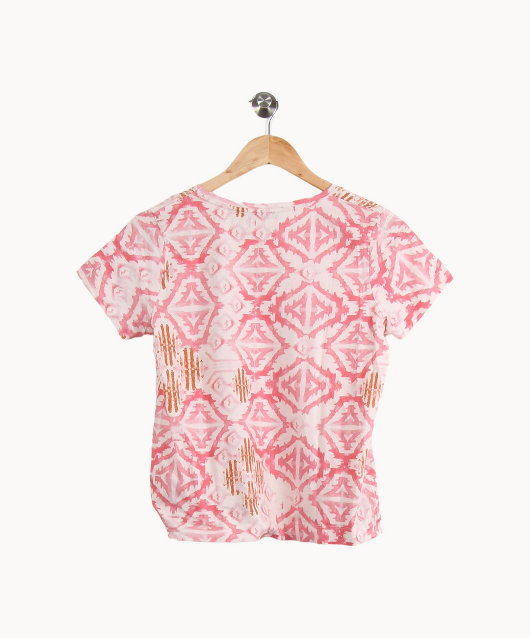 Tee-shirt Rose et Orange - Taille XS/34 de la marque La Fée Maraboutée | PARAD66506 - Vendu par Paradigme - Image 4