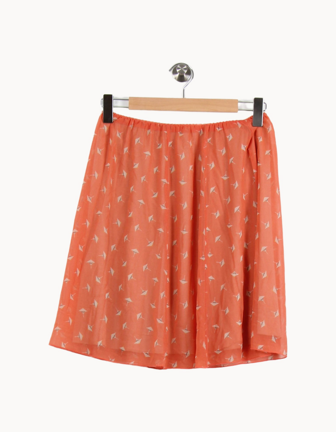 Jupe Orange - Taille L/40 de la marque La Fée Maraboutée | PARAD62289 - Vendu par Paradigme - Image 2