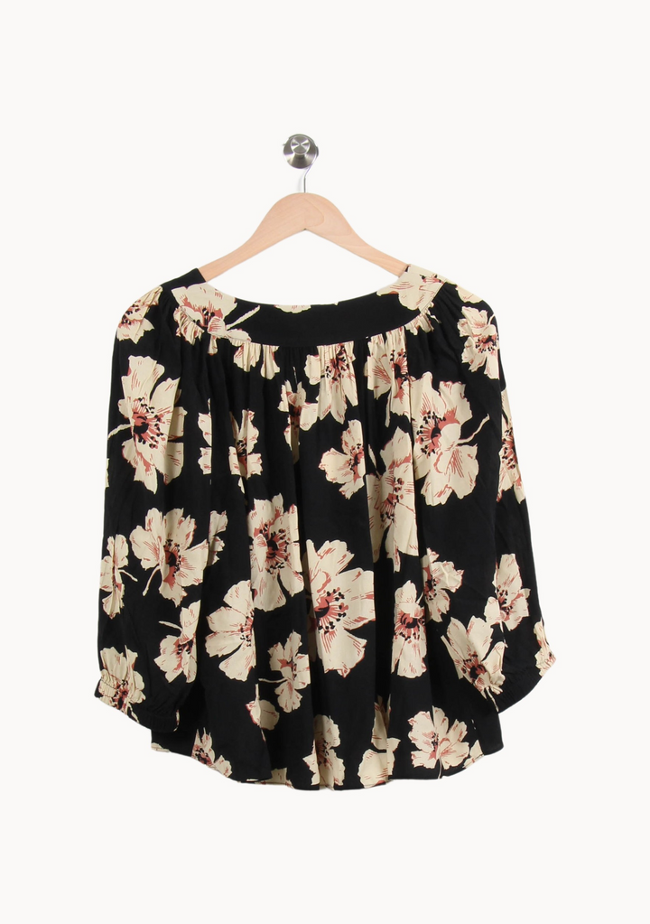 Blouse Noire et Beige - Taille XS/34 de la marque ba&sh | PARAD55719 - Vendu par Paradigme - Image 4