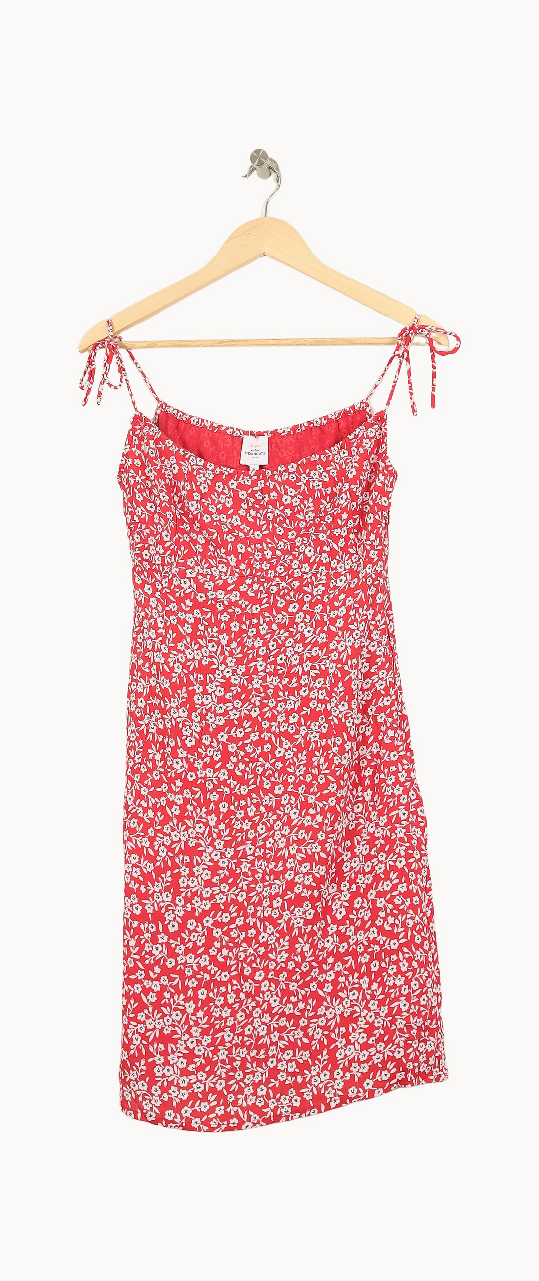 Robe Fleurie Rouge et Blanche - Taille S/36 de la marque Petite Mendigote | PARAD69419 - Vendu par Paradigme - Image 2