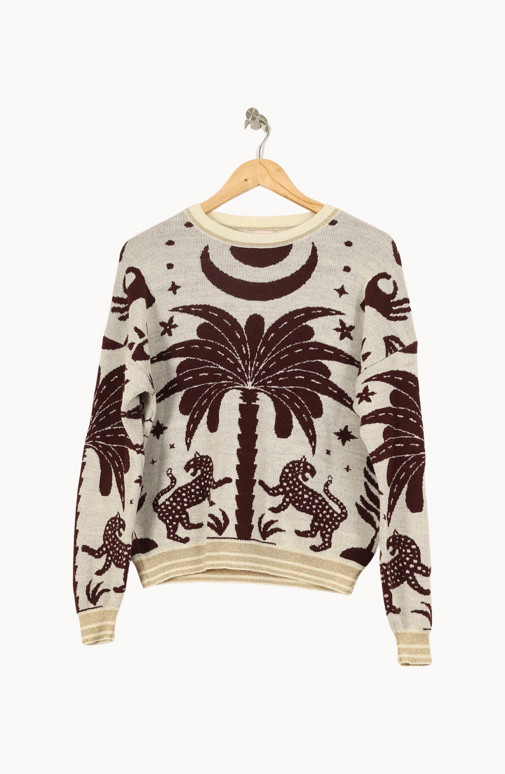 Pull Beige et Marron - Taille S/36 de la marque Imprevu | PARAD67513 - Vendu par Paradigme - Image 2