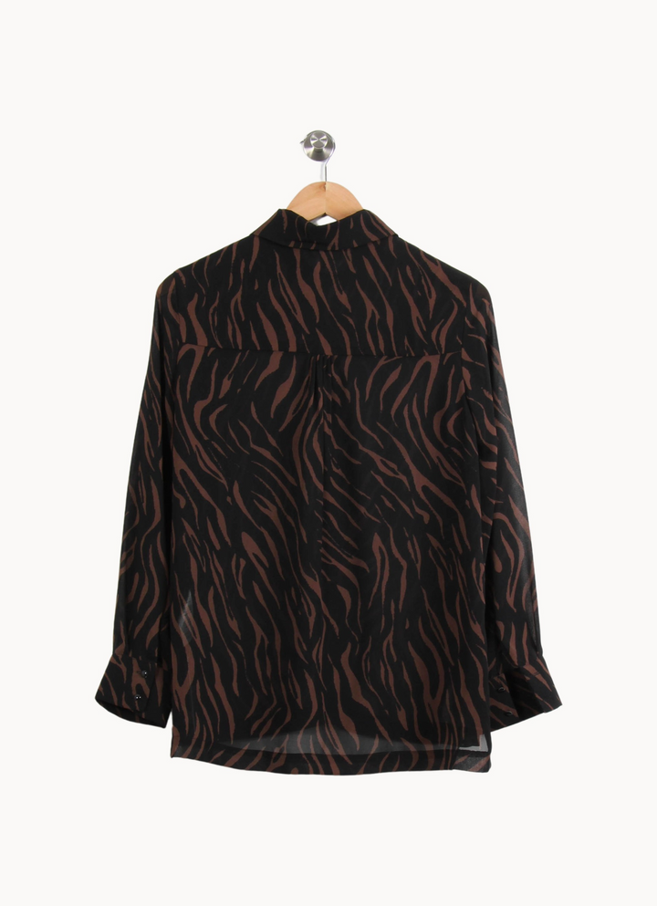 Chemise Noire et Marron - Taille S/36 de la marque Grace & Mila | PARAD64301 - Vendu par Paradigme - Image 4