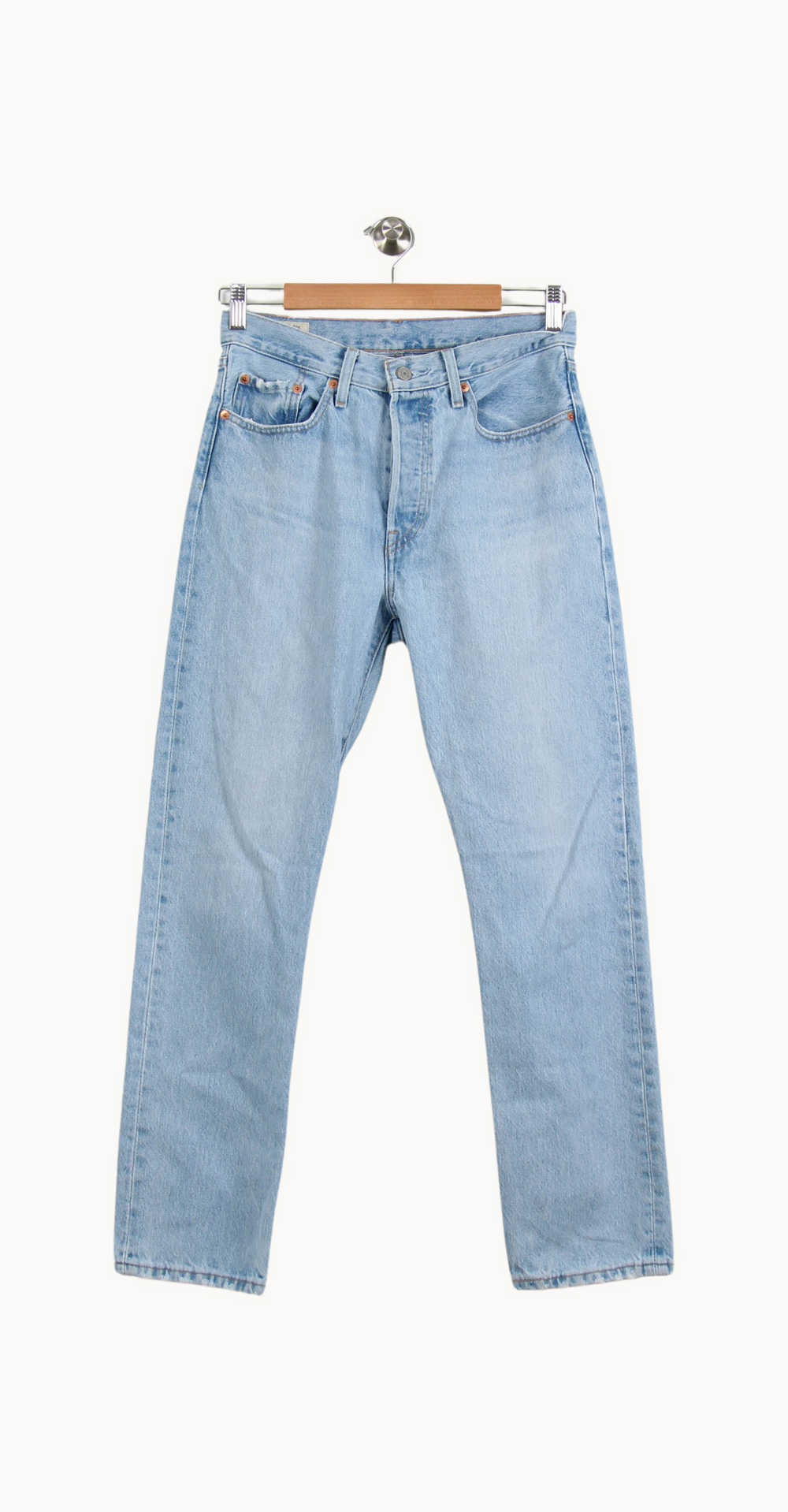 Jean Droit Bleu - Taille M/38 de la marque Levi's | PARAD67016 - Vendu par Paradigme - Image 2