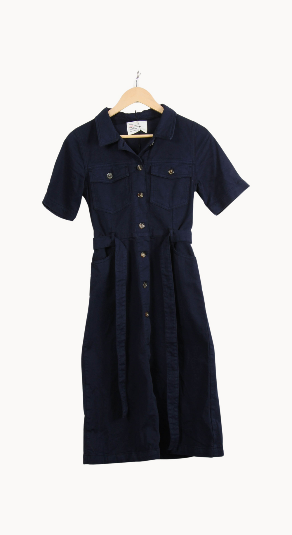 Robe Chemise Bleue - Taille M/38 de la marque Léon & Harper | PARAD39659 - Vendu par Paradigme - Image 2