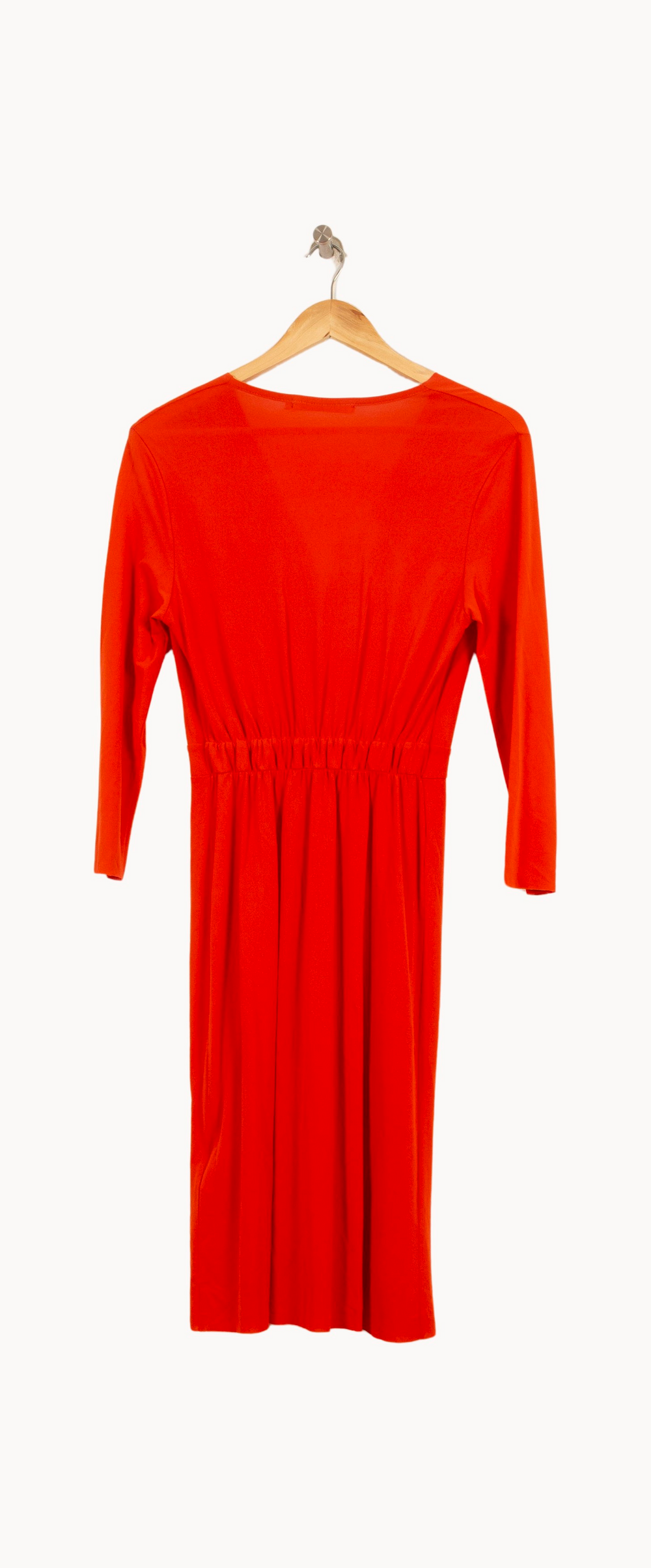 Robe Cache-Cœur Orange - Taille M/38 de la marque La Fée Maraboutée | PARAD61345 - Vendu par Paradigme - Image 4