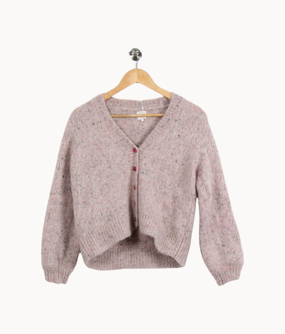 Cardigan Rose - Taille M/38 de la marque Des petits hauts | PARAD63376 - Vendu par Paradigme - Image 2