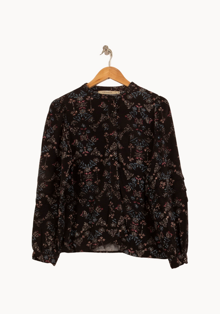 Blouse Noire - Taille M/38 de la marque La Fée Maraboutée | PARAD65011 - Vendu par Paradigme - Image 2
