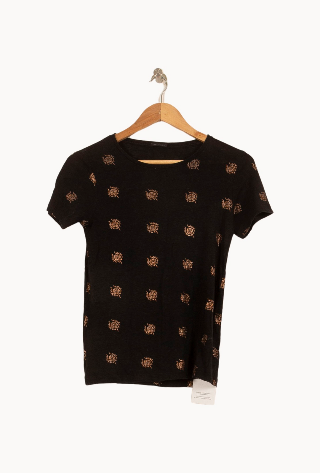 Tee-shirt Noir - Taille XS/34 de la marque IKKS | PARAD53602 - Vendu par Paradigme - Image 2