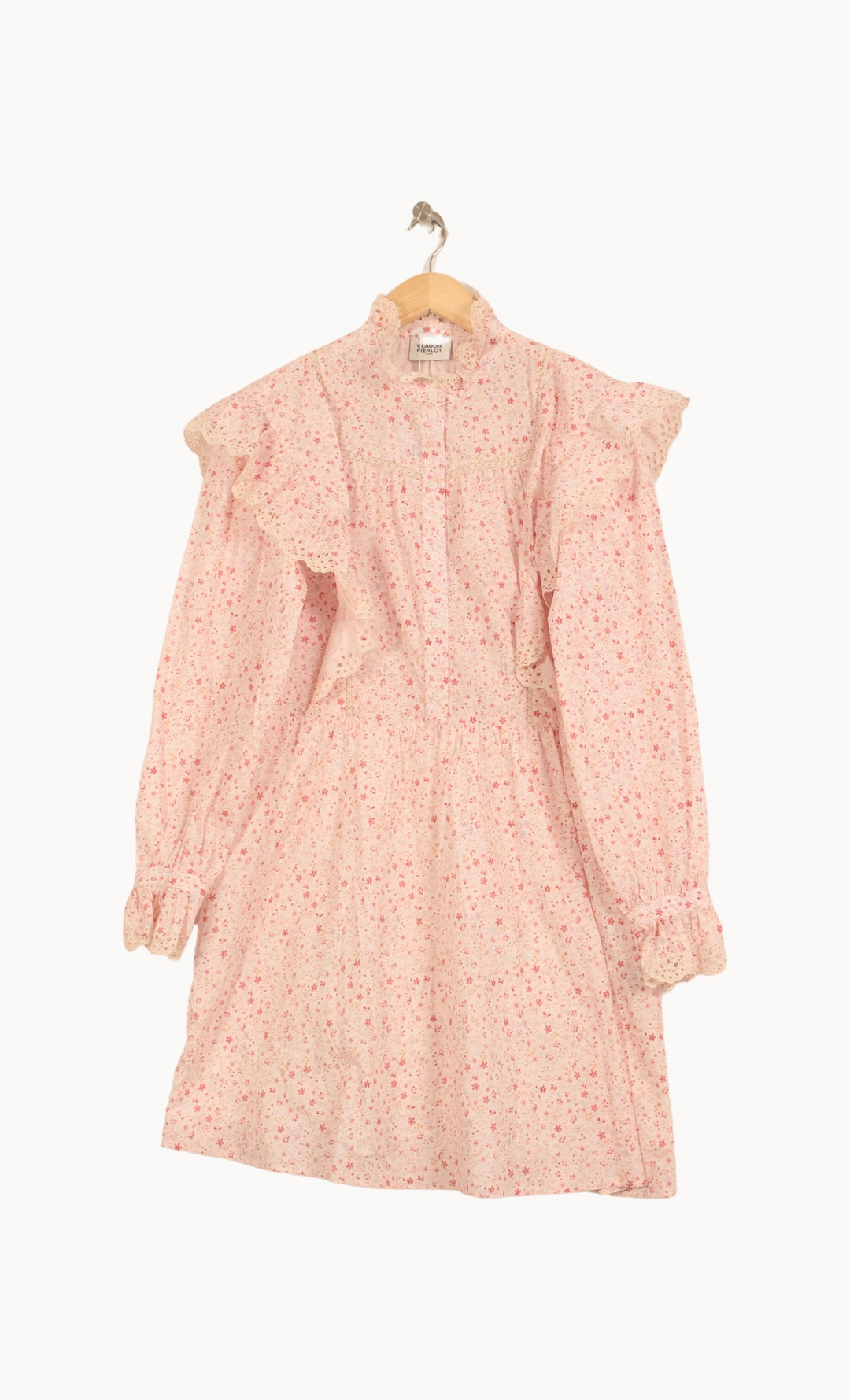 Robe Fleurie Rose - Taille M/38 de la marque Claudie Pierlot | PARAD63754 - Vendu par Paradigme - Image 2