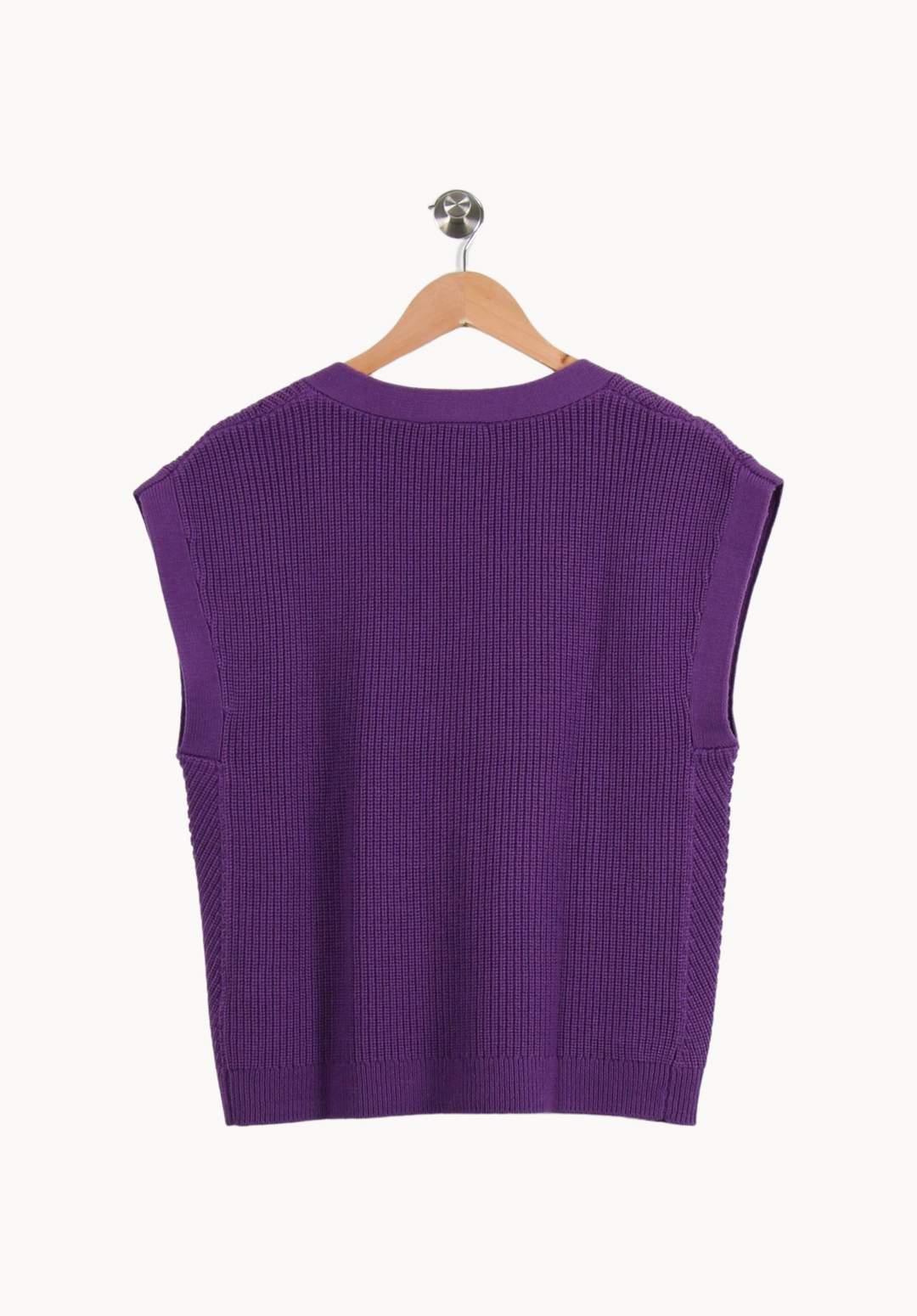 Gilet Sans Manches Violet - Taille S/36 de la marque Caroll | PARAD67284 - Vendu par Paradigme - Image 4