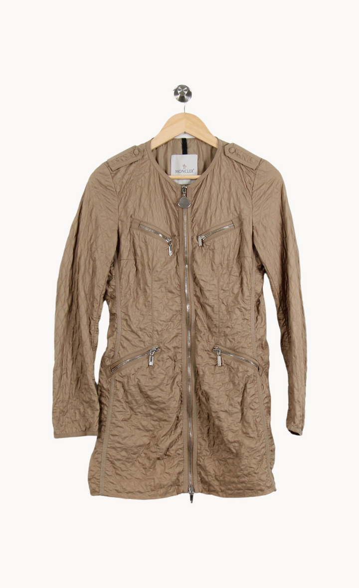 Manteau Long Beige - Taille M/38 de la marque Moncler | PARAD53423 - Vendu par Paradigme - Image 2