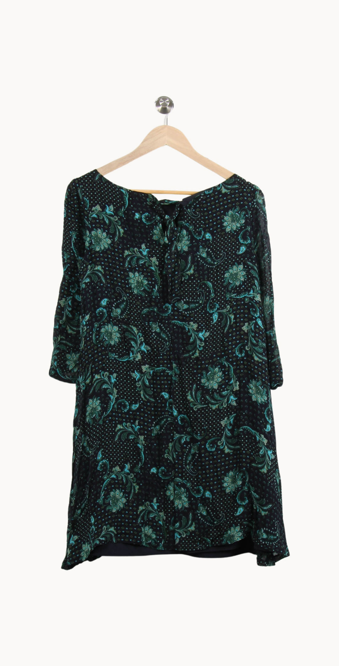 Robe Courte Verte et Noire - Taille L/40 de la marque Claudie Pierlot | PARAD44588 - Vendu par Paradigme - Image 4