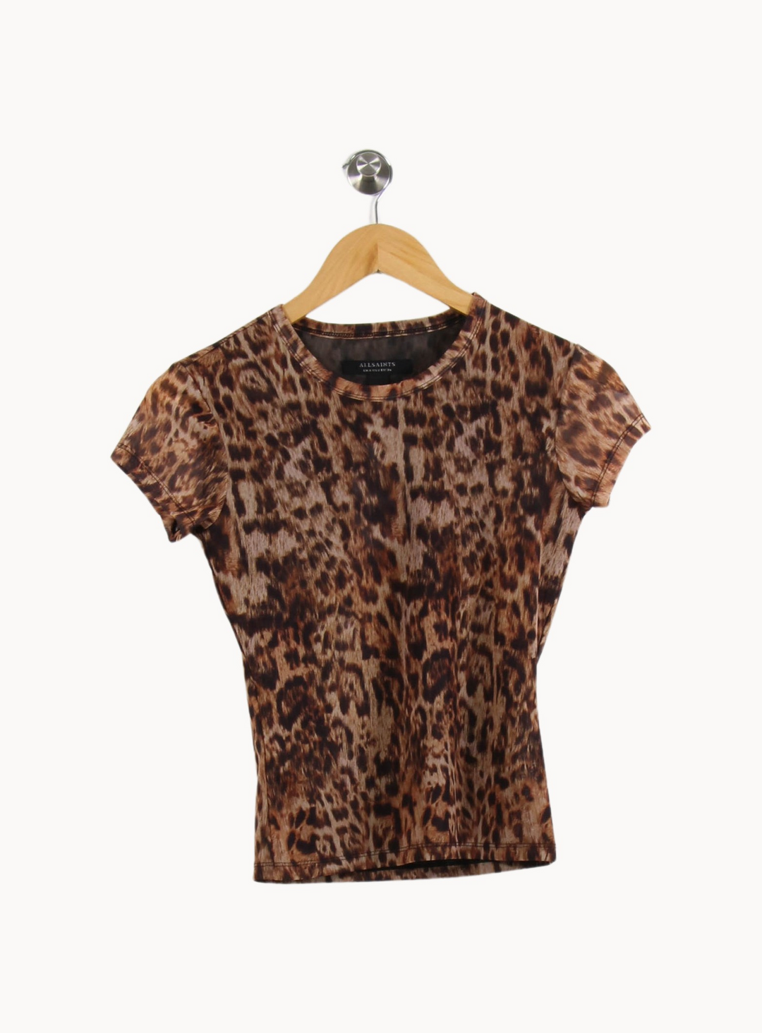Tee-shirt Marron et Noir - Taille XS/34 de la marque All Saints | PARAD67609 - Vendu par Paradigme - Image 2