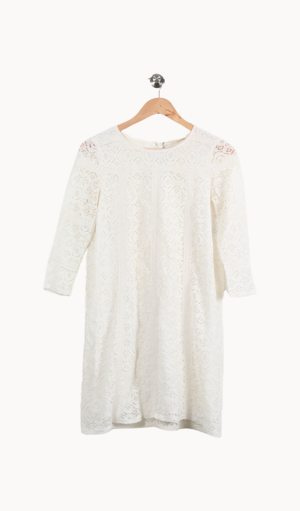 Robe blanche en dentelle - Taille S/36 de la marque Sézane | PARAD42549 - Vendu par Paradigme - Image 2