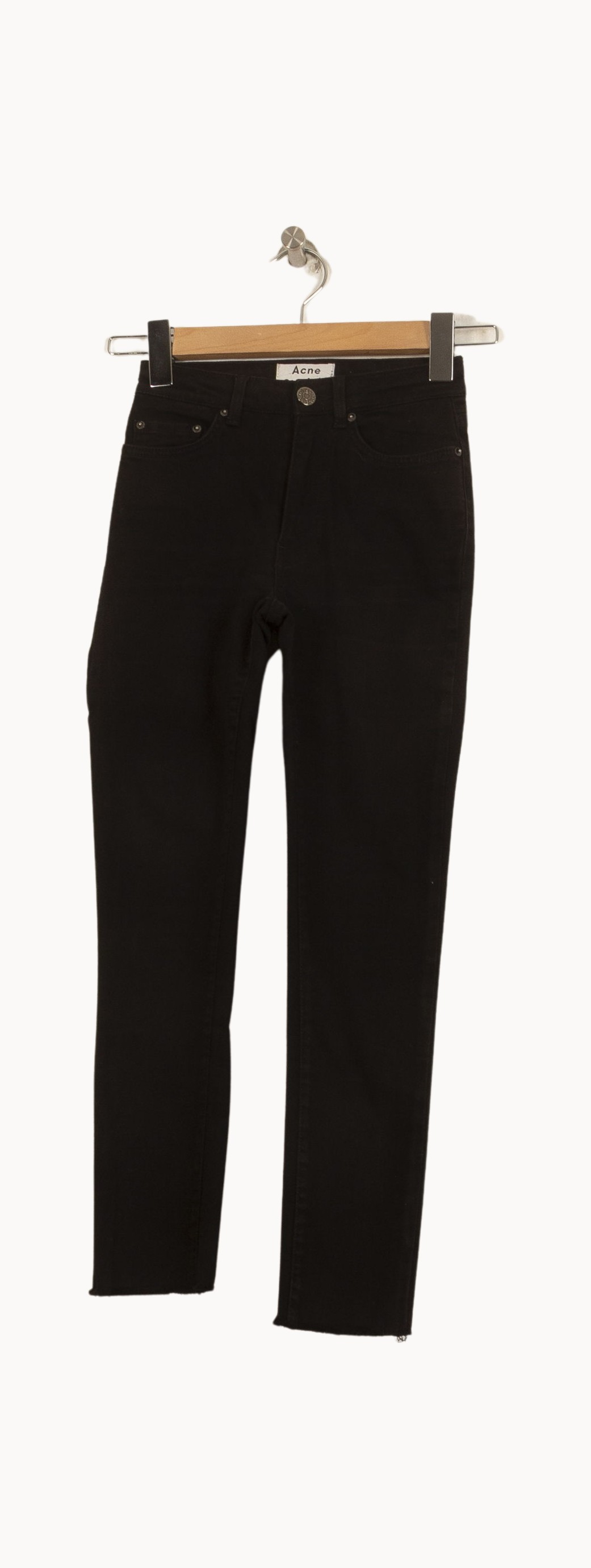 Jean Slim Noir - Taille XS/34 de la marque Acne Studios | PARAD63821 - Vendu par Paradigme - Image 2