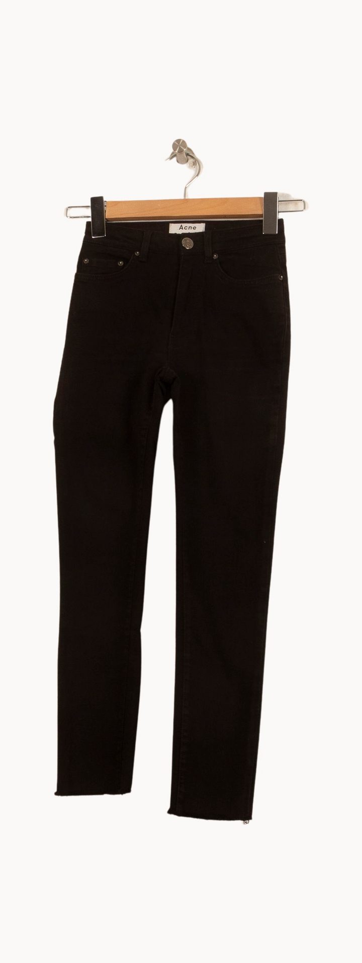 Jean Slim Noir - Taille XS/34 de la marque Acne Studios | PARAD63821 - Vendu par Paradigme - Image 2