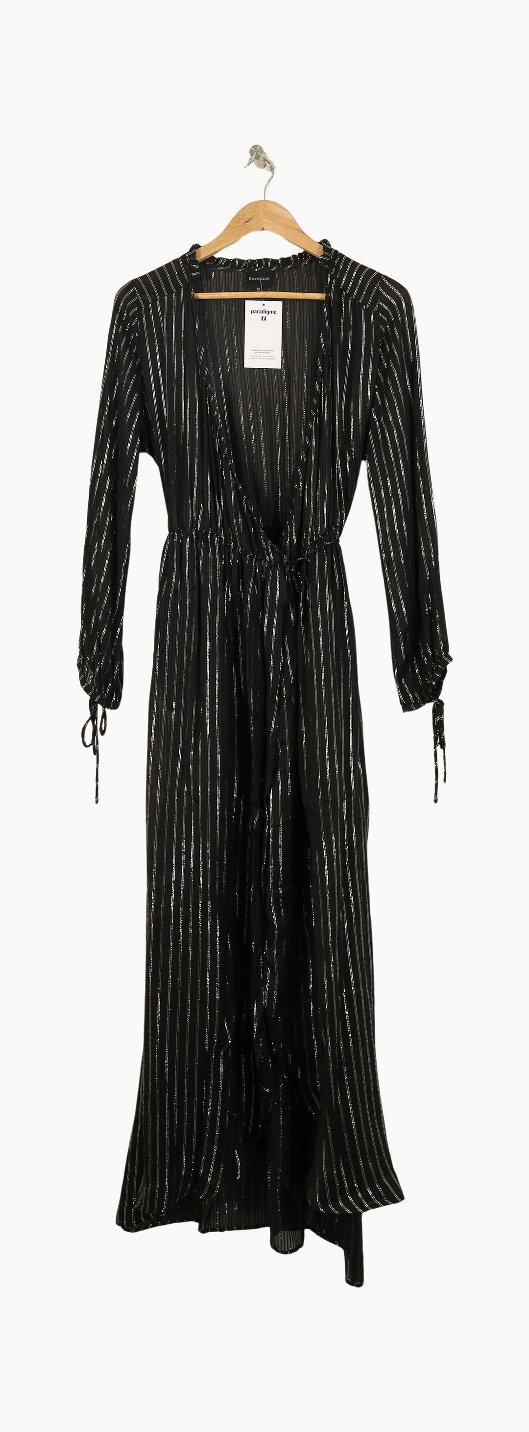 Robe Longue Noire et Argentée - Taille M/38 de la marque Bérénice | PARAD67845 - Vendu par Paradigme - Image 2