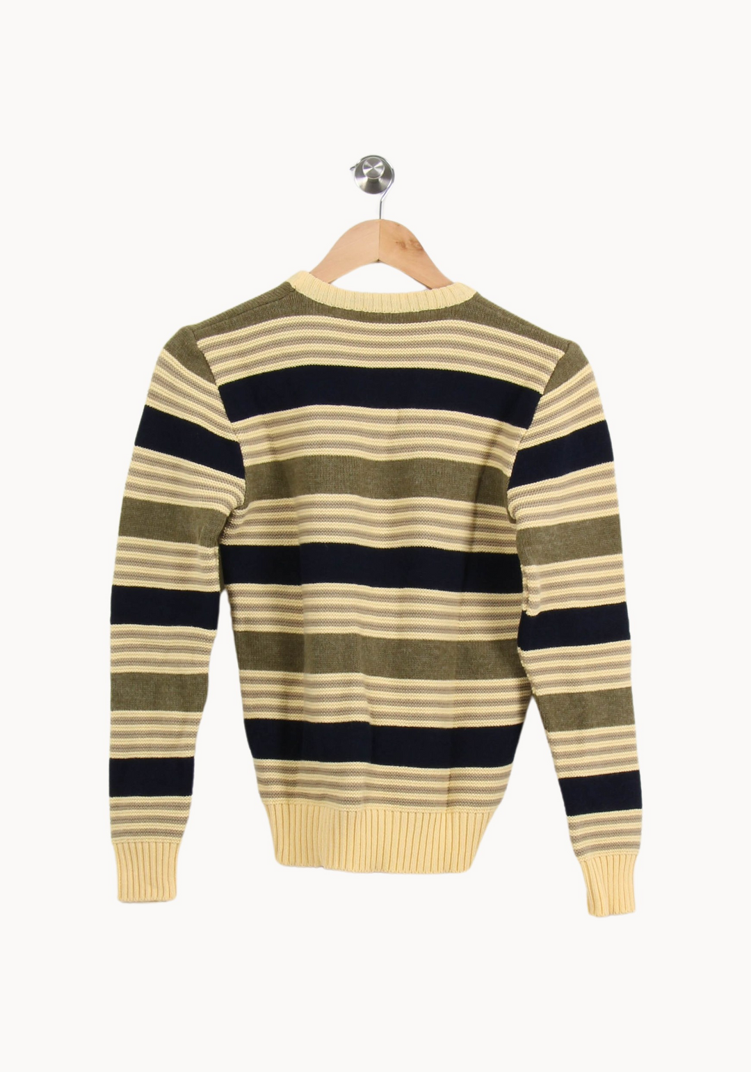 Pull Rayé Jaune et Kaki - Taille S/36 de la marque K-WAY | PARAD35557 - Vendu par Paradigme - Image 4