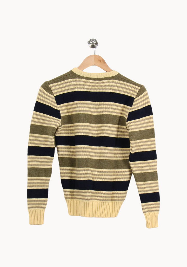 Pull Rayé Jaune et Kaki - Taille S/36 de la marque K-WAY | PARAD35557 - Vendu par Paradigme - Image 4