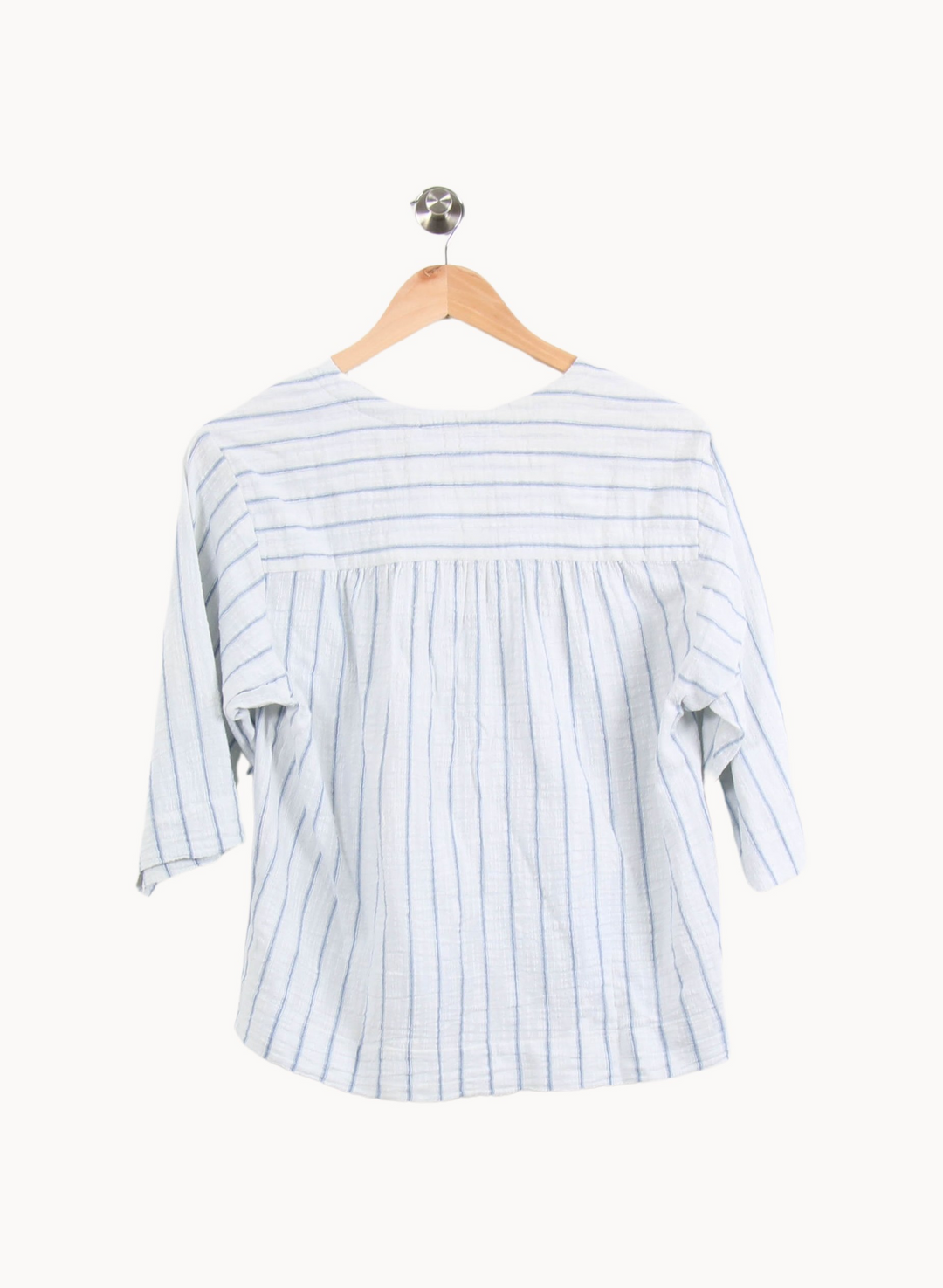 Blouse Blanche et Bleue - Taille M/38 de la marque Gerard Darel | PARAD64196 - Vendu par Paradigme - Image 4