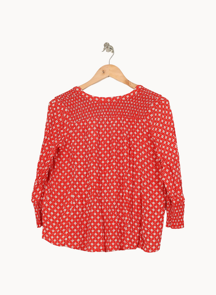 Blouse Rouge et Blanche - Taille S/36 de la marque ba&sh | PARAD45063 - Vendu par Paradigme - Image 4