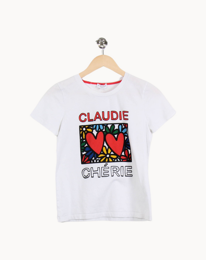 Tee-shirt Blanc - Taille S/36 de la marque Claudie Pierlot | PARAD55366 - Vendu par Paradigme - Image 2