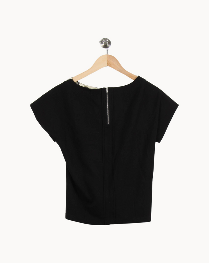 Tee-shirt Noir et Beige - Taille S/36 de la marque Gerard Darel | PLY0984 - Vendu par Paradigme - Image 4