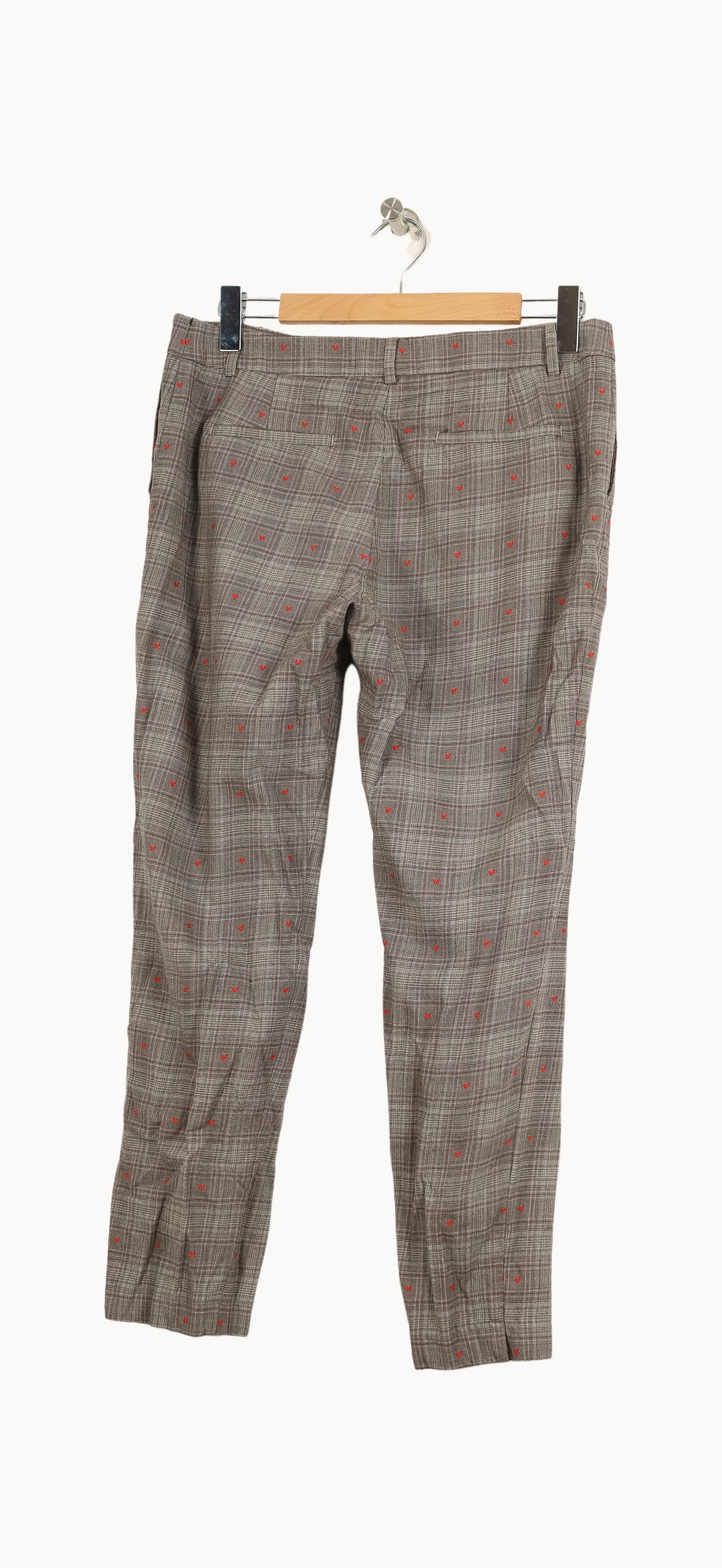 Pantalon Carreaux Marron et Rouge - Taille XL/42 de la marque Paul & Joe | PARAD35548 - Vendu par Paradigme - Image 4