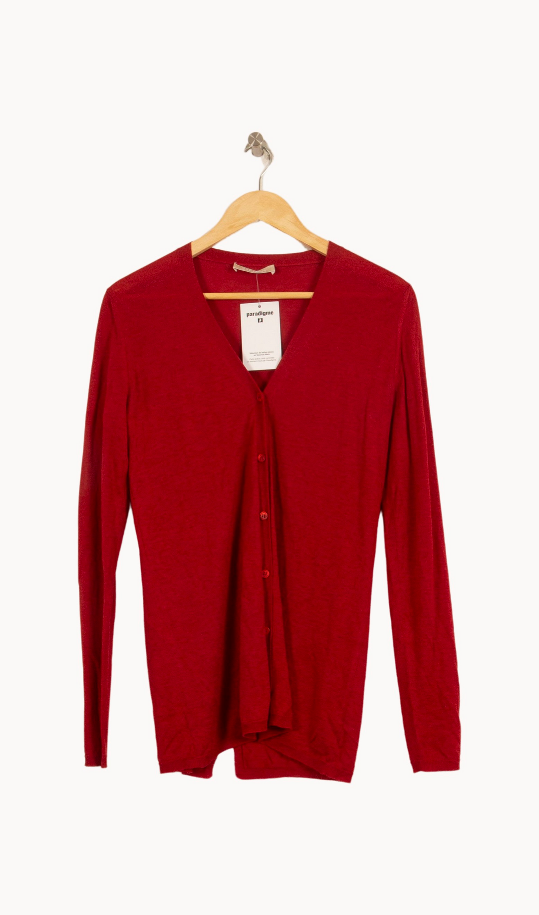 Cardigan Rouge - Taille T.U. de la marque Max Mara | PARAD51468 - Vendu par Paradigme - Image 2