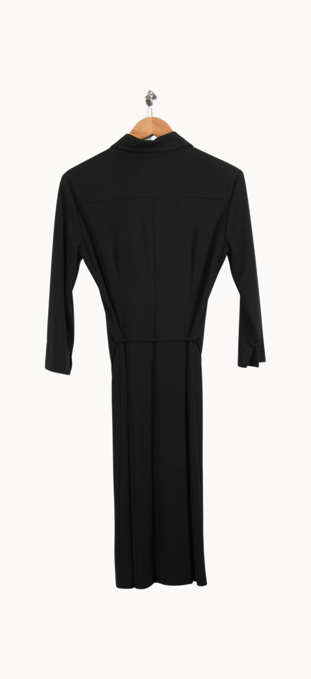 Robe Chemise Longue Noire - Taille L/40 de la marque Caroll | PARAD55360 - Vendu par Paradigme - Image 4