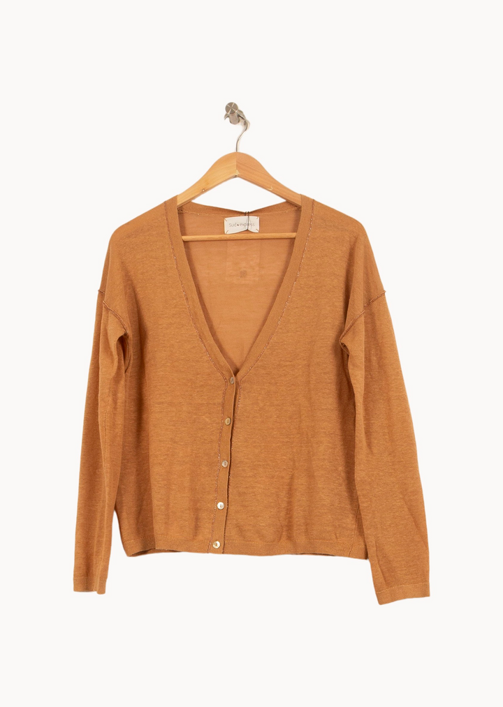 Cardigan Orange - Taille L/40 de la marque Sud express | PARAD44556 - Vendu par Paradigme - Image 2