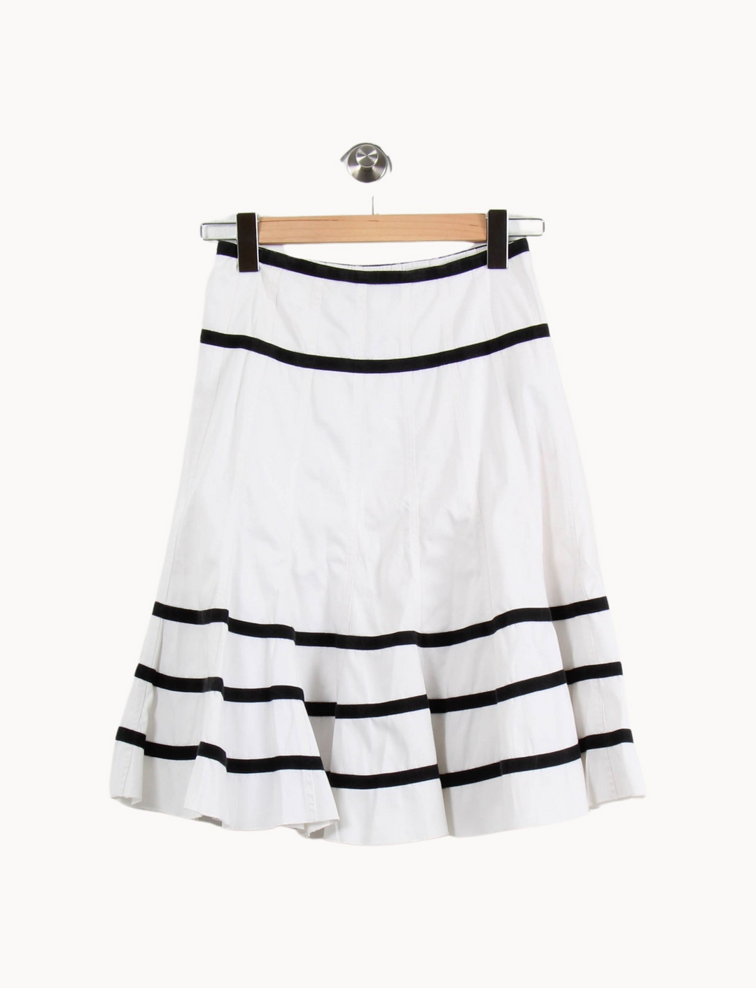 Jupe Courte Blanche et Noire - Taille XS/34 de la marque Caroll | PARAD69196 - Vendu par Paradigme - Image 2