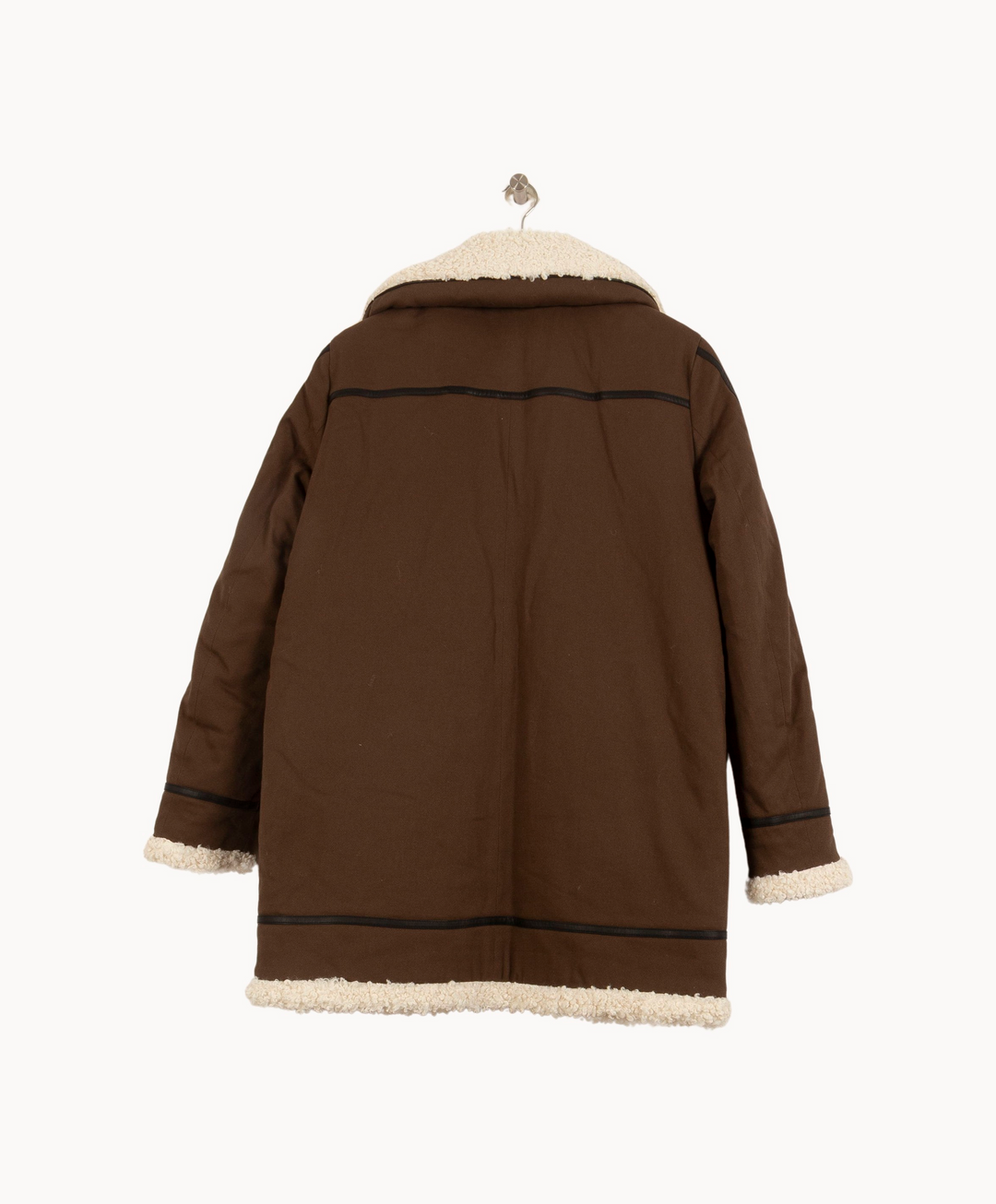 Manteau Marron et Écru - Taille XL/42 de la marque I.Code | PARAD63021 - Vendu par Paradigme - Image 4