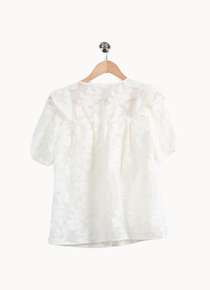 Blouse blanche - Taille XS/34 de la marque Sézane | PARAD46779 - Vendu par Paradigme - Image 4