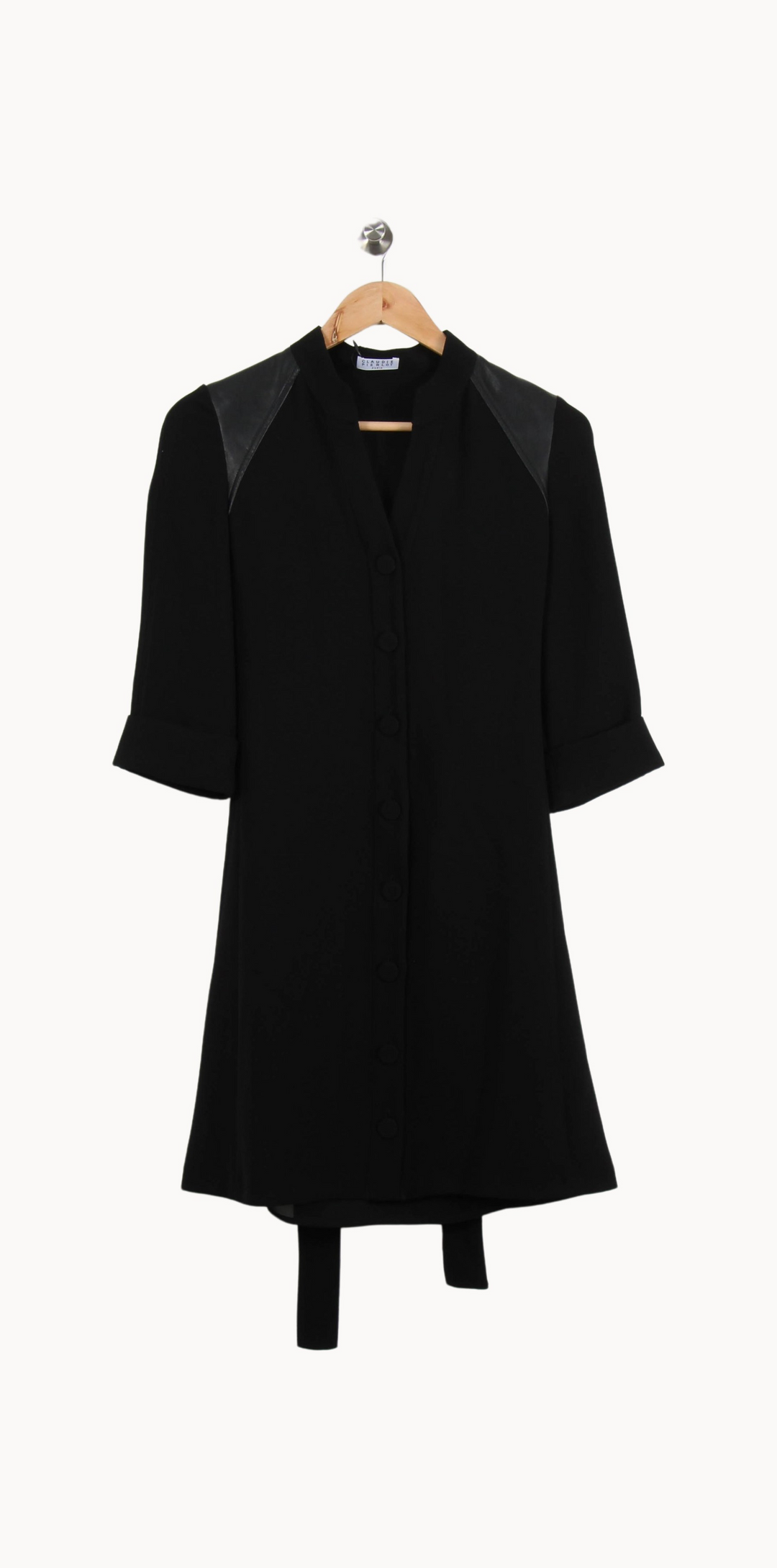 Robe Chemise Noire - Taille XS/34 de la marque Claudie Pierlot | PARAD55646 - Vendu par Paradigme - Image 2