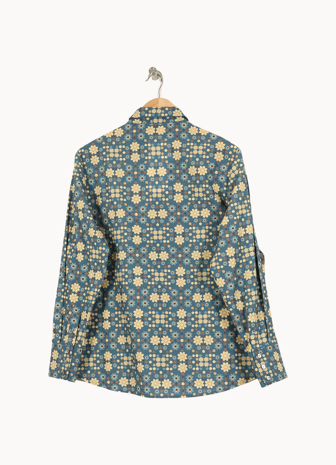Chemise Bleu et Jaune - Taille L/40 de la marque Ines de la Fressange Paris | PARAD67907 - Vendu par Paradigme - Image 4